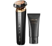 ANLAN Appareil Visage Anti-Âge RF,5 Modes Nettoyage, Hydratation, Froid, Raffermissant, Lifting | Tête en Or 18K, Pour Peaux Sensibles, Visage, Cou, Jambes, avec Gel