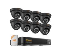 Anlapus 1080P 8CH 2TB H.265+ DVR Kit Caméra Surveillance Extérieure IP66