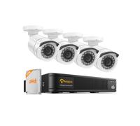 Anlapus 1TB Kit Vidéo Surveillance Extérieur Caméra 2MP IP66 DVR 8CH 1080P