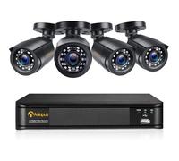Anlapus FHD 1080P H.265+ Kit Vidéo Surveillance - 8CH HD DVR 2MP Caméras Extérieure, Accès à distance Système de Sécurité