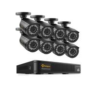Anlapus Kit Caméra Surveillance Extérieure FHD 1080P avec DVR 8CH sans HDD