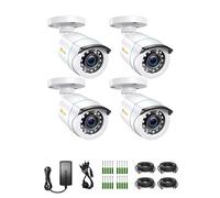 Anlapus Pack 4 Caméras de Surveillance Extérieure 1080P IP66