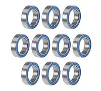Anlayliay 20 PièCes 6700- Haute Qualité 6700 10X15X4Mm Joint Miniature Roulement à Billes à Gorge Profonde, Bleu