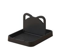 Anlayliay Repose-Cuillère avec Support de Couvercle, Support de Cuillère Pliable pour Comptoir de Cuisine, Support de Couvercle de Pot en Forme de Chat pour Cuillères Noir Facile à Installer