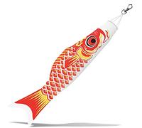 Anley 26 pouces Japon Koi Fish Flag Carpe Windsock Streamer - Drapeau et bannière suspendus traditionnels japonais Koinobori pour la journée des enfants - Décor de jardin Breeze Flying Fish
