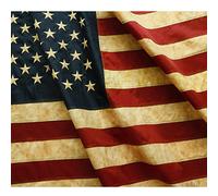 Anley Drapeau Américain en Nylon 3x5Pi-Étoiles Brodées et Bandes Cousues-4 rangées de Coutures-Drapeaux Antique USA Banderole avec œillets en Laiton 3X5 Pi