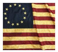 Anley Drapeau de Betsy Ross en Nylon 3x5Pi-Étoiles Brodées et Bandes Cousues-4 rangées de Coutures-Drapeaux Antiquité Précoce USA Banderole avec œillets en Laiton 3X5 Pi