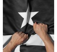 Anley Drapeau M-4 Gonzales Come and Take It double face indéchirable 3 plis noir 3x5 pieds - tête en toile et infroissable - Les drapeaux carabine M4 les plus solides et les plus durables