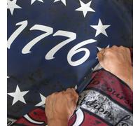 Anley Drapeau We the People Rip-Proof Double Face 3 Couches 3x5 Ft - Couleurs Vives et Résistant aux Plis - Constitution des États-Unis 1776