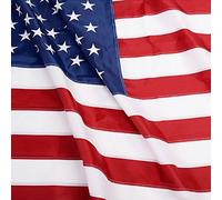 Anley EverStrong Series Drapeau américain américain 1,5 x 2,4 m Nylon résistant - Étoiles brodées et rayures cousues - 4 rangées de points de verrouillage - Drapeaux USA avec œillets en laiton