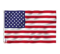 ANLEY Fly Breeze 3x5 Pi Drapeau Américain en Polyester-Couleur Vive Résistante à la Décoloration/UV- En-Tête en Toile & Double Couture-Drapeau États-Unis œillets en Laiton 3X5Pi