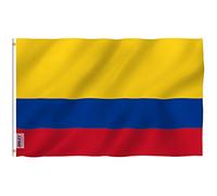 ANLEY Fly Breeze 3x5Pi Drapeau de la Colombie-Couleur Vive Résistant aux UV-Tête en Toile/Double Couture-Drapeau Colombien Polyester œillet en Laiton 3x5Pi