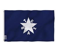 ANLEY Fly Breeze 3x5Pi Drapeau de Zavala De Lorenzo Texas-Couleur Vive Résiste aux UV-Entête en Toile/Double Couture-Drapeau de l'Histoire du Texan en Polyester, œillet en Laiton 3X5Pi