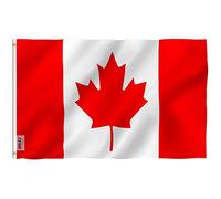 Anley Fly Breeze 3x5Pi Drapeau du Canada-Couleur Vive Résistant aux UV-Tête en Toile/Double Couture-Drapeau Canadien Polyester œillet en Laiton 3x5Pi