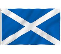 ANLEY Fly Breeze 3x5Pi Drapeau Ecosse Vive Résiste aux UV-Entête en Toile/Double Couture-Drapeau Ecossais en polyester, œillet en Laiton 3x5Pi