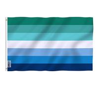 Anley Fly Breeze Drapeau MLM Vincian Pride 0,9x1,5 m - Résistant à la décoloration - En-tête en toile et double couture - Hommes aimant les hommes Gay LGBT Drapeaux en polyester avec œillets en laito