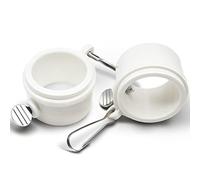 Anley Lot de 2 anneaux de montage pour mât de drapeau en plastique de 3,8 cm - Anneau rotatif à 360° avec mousquetons - Idéal pour mât de drapeau et drapeau de 3,8 cm de diamètre maximum avec 2