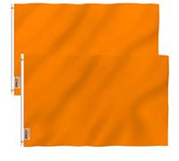 Anley Lot de 2 drapeaux Fly Breeze 0,9 x 1,5 m - Couleurs vives et résistant à la décoloration - En-tête en toile- Drapeau arc-en-ciel transgenre lesbienne LGBT en polyester avec œillets en laiton