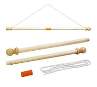 Anley Mât de bannière en Bois 35" - Support de Drapeau pour Drapeaux de la société House Sports Dynasty - Affichage pour Drapeau de Largeur inférieure à 30" et Manchon de Drapeau de Plus de 1"