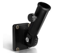 Anley Support de Montage pour mât de Drapeau Multi-Positions avec matériel - en Aluminium - Résistant et sans Rouille - 1 "de diamètre (Noir)