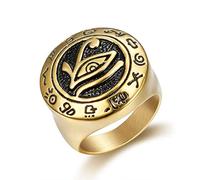 Anliage Ring Men and Women Hip Hop Saint Valentin Gift Ring Demon Eyes Couple de mode Bijoux