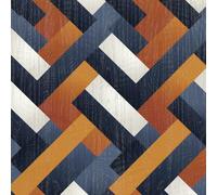 ANLIKY-Pro Papier peint autocollant à motif floral et lignes colorées, 44X300CM, film décoratif amovible au design géométrique abstrait pour meubles et armoires murales.