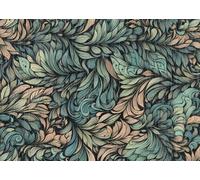 ANLIKY-Pro Papier peint autocollant à motif floral, sans couture, 44X300CM, pour meubles et armoires.