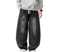 AnLingOu Jean Tendance De Rue pour Hommes Multipoches Lâche Harem à Jambe Large 3XL