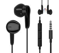 ANLINKSHINE Écouteurs intra-auriculaires filaires de 3,5 mm avec microphone et contrôle du volume, écouteurs stéréo compatibles avec PS5, PS4, Switch, Xbox Series X, Series S, Xbox One (noir)