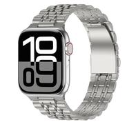 Anlinser Compatible avec Bracelet Apple Watch 49mm 46mm 45mm 44mm 42mm pour Femmes Hommes, Bracelet en métal en acier inoxydable Compatible avec iWatch Ultra Série 10 9 8 7-1 SE (Titane)