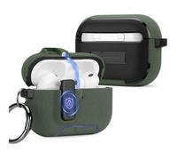 Anlinser Coque pour AirPods Pro 3 avec Support pour Téléphone, Étui de Protection Ajusté avec Précision Compatible avec Apple AirPods Pro 3e Génération (Vert Armée)