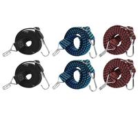 Anlising 6PCS Tendeurs Elastique avec Crochets, 1M Tendeur de Bagages Élastique, Corde Elastique Plate Tendeur, Tendeur Bagages Universel, Tendeur Elastique Réglables,pour Vélo,Moto,Camping(3 Couleur)