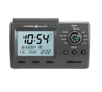 Anlising Horloge de table islamique Azan - Alarme de prière musulmane numérique, cadeau du Ramadan avec direction de la Qibla (3005 Noir)