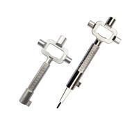 Anlising Lot de 2 clés de construction universelles en alliage de zinc, multifonctionnelles Allen, à came serrurier, architecte, pour mesure de l'angle