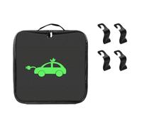Anlising Sac de Câble de Charge EV, EV Cable Bag, Envoyer 4 Crochet Voiture, Ev Charging Cable Bag, Sac de Câble de Chargement de Voiture, Sacs de Rangement pour Câble Voiture Électrique, pour Voiture