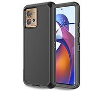 Anloes Coque de protection 3 en 1 pour Moto Motorola Edge 30 Fusion 5G/S30 Pro 5G, Defender - Coque de protection robuste et résistante aux chocs (noir)