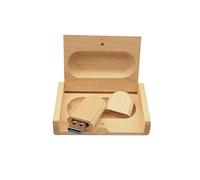 Anloter Clé USB 3.0 en bois d'érable 64 Go 4 Go 8 Go 16 Go 32 Go 64 Go 128 Go (64 Go, USB 3.0)