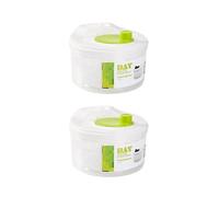 Anloximt 2Pack Essoreuse à Salade Essoreuse à Salade Manuelle avec Bol et passoire Essoreuse à légumes Séchoir à Salade Séchoir à passoire à Salade pour Le Lavage et Le séchage à la aison