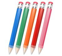 Anloximt 5Pack 14Inch Crayons géants Longs Crayons Jumbo en Bois pour Accessoire Crayon en Bois Crayon avec Gomme à Capuchon Crayon Enfant drôle pour Fournitures Scolaires à la Maison