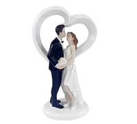 Anloximt Figurine pour Gâteau de Mariage - Couple de Mariés Drôle en Résine - Cake Topper pour Fiançailles et Anniversaire