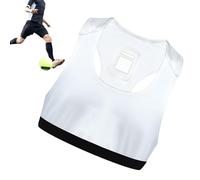 Anloximt Gilet Équipé d'un Traqueur GPS pour Le Football - Équipement Respirant Entraînement Football | Accessoire Sportif Évacuant la Sueur pour Athlètes et Adultes