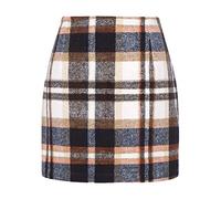 Anloximt Jupe à Carreaux pour Femme Taille Haute | Jupes trapèze pour Femmes, Jupe pour Femme, Jupes d'automne Moulantes Taille Haute pour l'école d'automne et d'hiver, Travail