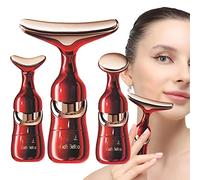 Anloximt Masseur Visage et Cou - Vibrations à Double réducteur Menton | Outil Soins la Peau Conception Portable pour Le Visage, Le Cou, Le Front et Les Yeux
