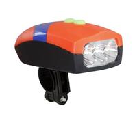 Anloximt Phare de vélo électrique avec Cloche,Phare de vélo et klaxon de vélo électronique - Feu étanche à Trois phares de vélo, Lampe LED pour vélos de Route et électriques