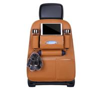 Anloximt Protection dorsale pour siège auto contre les pieds des | Tapis de marche arrière en cuir synthétique avec porte-gobelet | Accessoires de rangement pour sacs de voiture, bouteilles