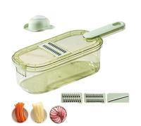 Anloximt Trancheuse de Cuisine,Trancheuse à Concombres - Râpe à Légumes avec Récipient de Cuisine pour Préparation Aliments Pomme de Terre Carotte Barbecue Camping