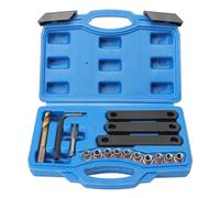 Anlseiod Android 16 x Kit Réparation Filetage Frein pour VAG VW Audi Opel Ford M9 x 1,25 mm pour la réparation des filetages endommagés sur Les paliers de roulement de Roue et Les étriers de Frein