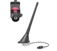 Anlseiod Antenne de Toit 16V pour VW Audi Skoda 1057-002 72 degrés Tige 17,5cm avec Amplificateur Tige 72° AM FM MW FM FM