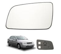 Anlseiod Gauche Verre de rétroviseur de rechange pour O-pel Astra G 1998-2004 Verre de rétroviseur Réglable Convient pour asphérique(Gauche Astra G)