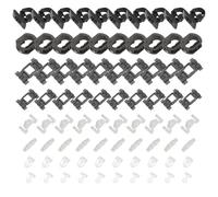 Anlseiod Lot de 80 clips de fixation pour baguettes latérales compatibles avec classe C W202 S202 Classe E W210 S210 CLK C20 SLK R170 Clips de fixation A0099884078 A0029883881A0099884278
